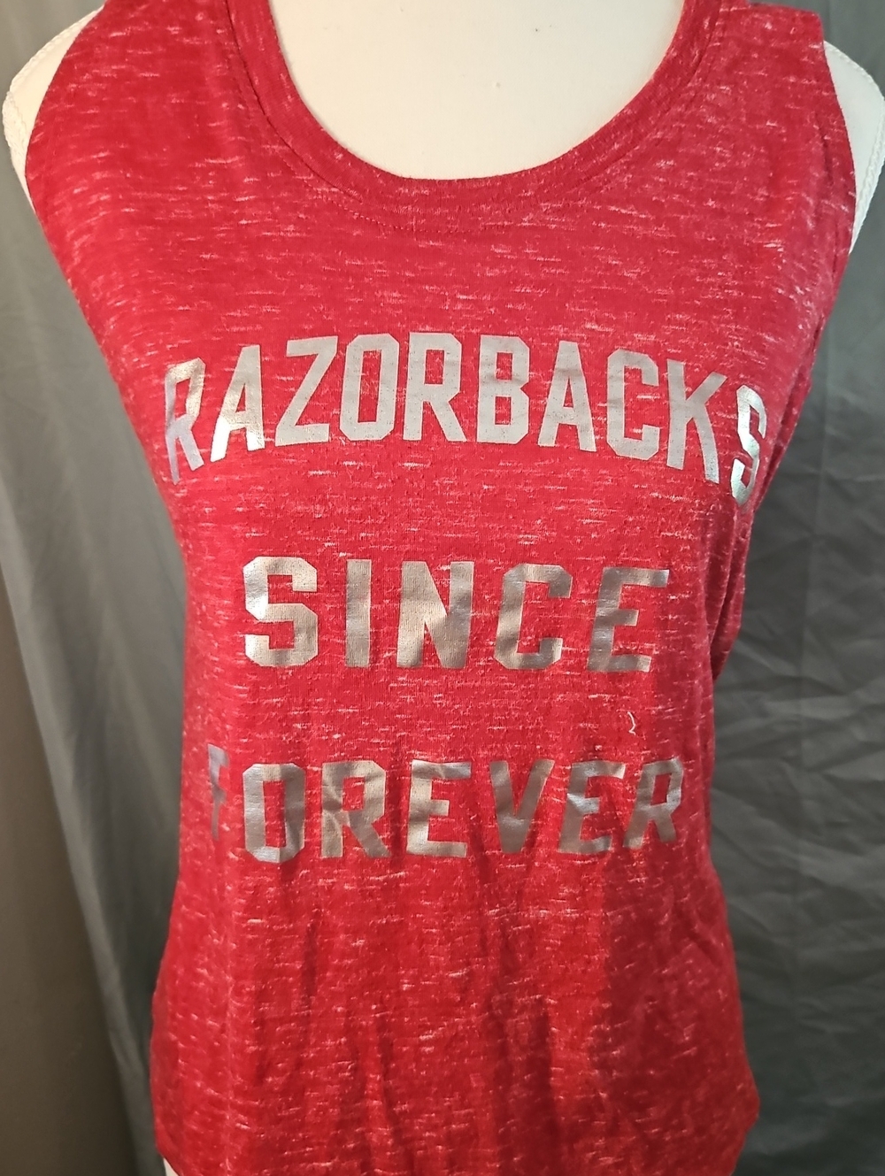 Blue 84 Red Razorbacks Graphic Tank Top